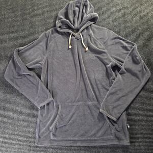 Howler Bros Terry Cloth Blue Grey Hoodie Men's XL
